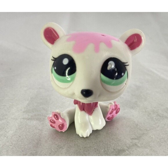 Littlest Pet Shop LPS 2298 Polar Bear Toy Figure Authentic Hasbro - Picture 1 of 6